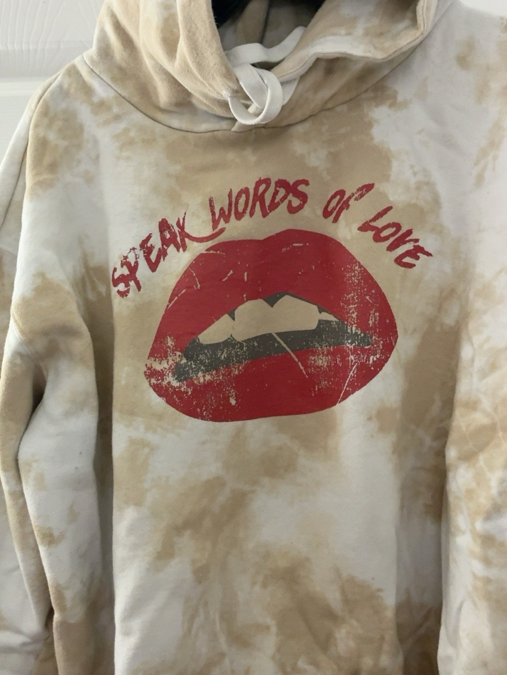 Peace Love World- Cream Tie Dye Jogger set